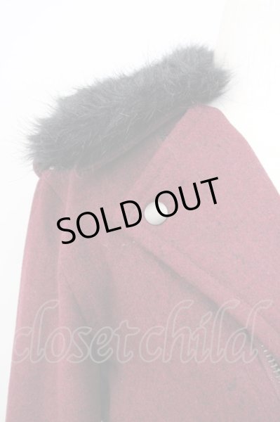 画像4: SEANA / ファー付きメルトンウールライダースジャケット L ワイン T-25-01-15-024-SE-ja-YM-ZT (4)