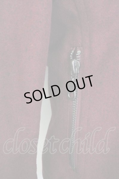 画像6: SEANA / ファー付きメルトンウールライダースジャケット L ワイン T-25-01-15-024-SE-ja-YM-ZT (6)