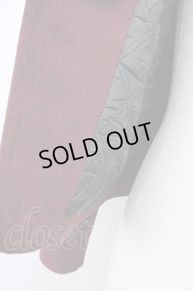 画像8: SEANA / ファー付きメルトンウールライダースジャケット L ワイン T-25-01-15-024-SE-ja-YM-ZT (8)