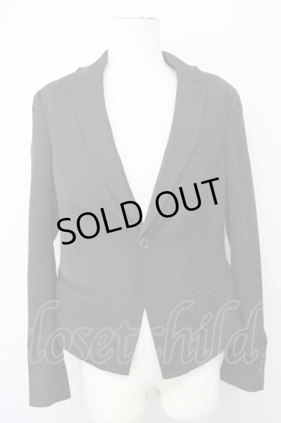 画像1: SEANA / ピークドラペルテーラードジャケット L ブラック T-25-01-15-025-SE-ja-YM-ZT-M115 (1)