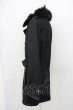 画像3: CIVARIZE / チャイニーズラクーンファートレンチコート 46 ブラック T-25-01-15-026-CI-ou-YM-ZT-M115 (3)