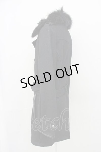 画像3: CIVARIZE / チャイニーズラクーンファートレンチコート 46 ブラック T-25-01-15-026-CI-ou-YM-ZT-M115 (3)