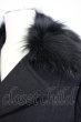 画像4: CIVARIZE / チャイニーズラクーンファートレンチコート 46 ブラック T-25-01-15-026-CI-ou-YM-ZT-M115 (4)