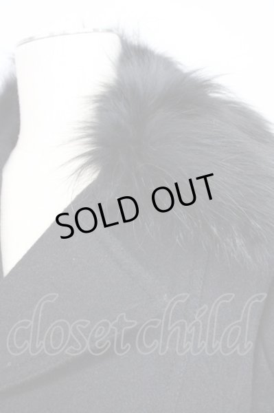 画像4: CIVARIZE / チャイニーズラクーンファートレンチコート 46 ブラック T-25-01-15-026-CI-ou-YM-ZT-M115 (4)