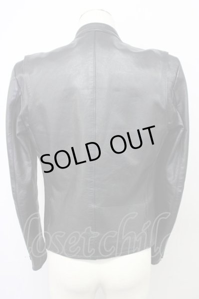 画像2: LITHIUM HOMME / COW LEATHER SINGLE RIDERS レザージャケット 44 ブラック T-25-01-15-027-LI-ja-YM-ZT (2)