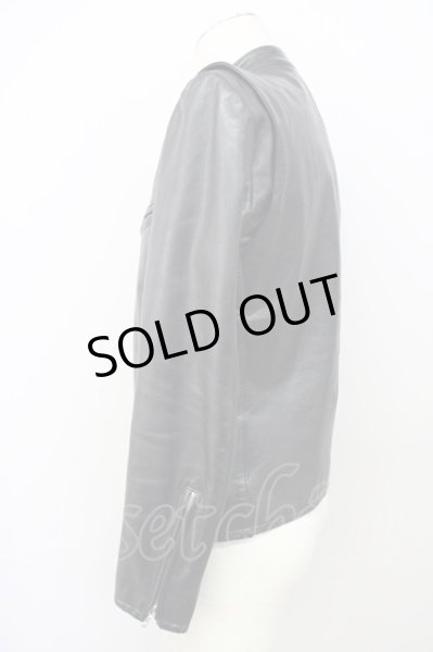 画像3: LITHIUM HOMME / COW LEATHER SINGLE RIDERS レザージャケット 44 ブラック T-25-01-15-027-LI-ja-YM-ZT (3)