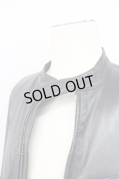 画像4: LITHIUM HOMME / COW LEATHER SINGLE RIDERS レザージャケット 44 ブラック T-25-01-15-027-LI-ja-YM-ZT (4)