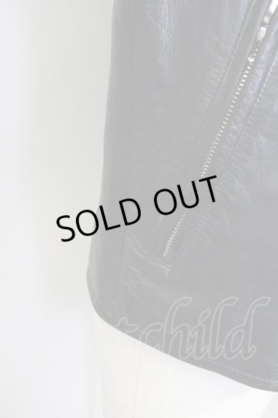 画像7: LITHIUM HOMME / COW LEATHER SINGLE RIDERS レザージャケット 44 ブラック T-25-01-15-027-LI-ja-YM-ZT (7)