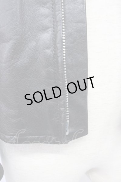 画像8: LITHIUM HOMME / COW LEATHER SINGLE RIDERS レザージャケット 44 ブラック T-25-01-15-027-LI-ja-YM-ZT (8)