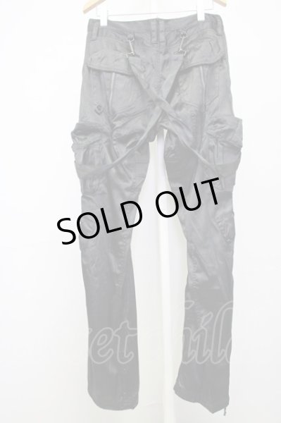 画像2: CIVARIZE / Hooliganサテンカーゴパンツ 46 ブラック T-25-01-15-028-CI-pa-YM-ZT251 (2)