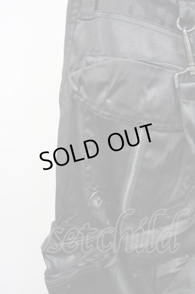 画像10: CIVARIZE / Hooliganサテンカーゴパンツ 46 ブラック T-25-01-15-028-CI-pa-YM-ZT251 (10)