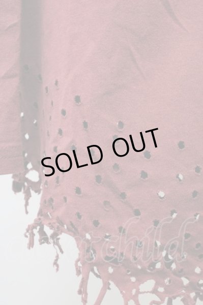 画像4: SEANA / オパールダメージロングUネックカットソー L レッド T-25-01-15-006-SE-to-YM-ZT (4)