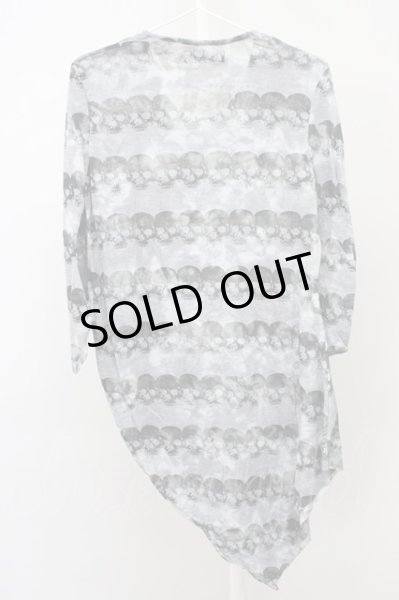 画像2: JOHNNY WOLF / オパールスカルボーダーカットソー F グレーｘブラック T-25-01-15-007-JO-to-YM-ZT (2)