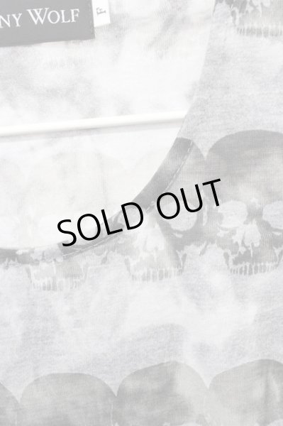 画像3: JOHNNY WOLF / オパールスカルボーダーカットソー F グレーｘブラック T-25-01-15-007-JO-to-YM-ZT (3)