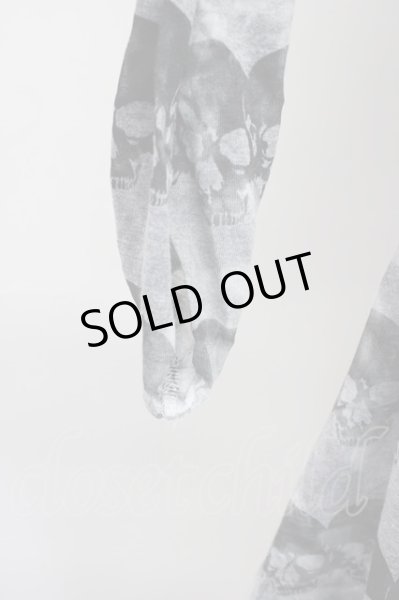 画像4: JOHNNY WOLF / オパールスカルボーダーカットソー F グレーｘブラック T-25-01-15-007-JO-to-YM-ZT (4)