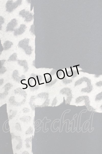 画像4: SEANA / レオパードクロスVネックカットソー L ブラック T-25-01-15-010-SE-to-YM-ZT (4)