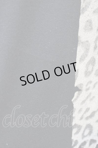 画像5: SEANA / レオパードクロスVネックカットソー L ブラック T-25-01-15-010-SE-to-YM-ZT (5)