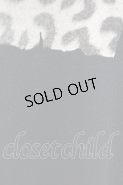 画像6: SEANA / レオパードクロスVネックカットソー L ブラック T-25-01-15-010-SE-to-YM-ZT (6)