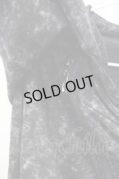 画像3: SEANA / 総柄ライダースパーカー M ブラック T-25-01-15-011-SE-to-YM-ZT (3)