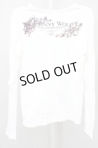 画像2: JOHNNY WOLF / フラワースカルカットソー  ホワイト T-25-01-15-002-JO-to-YM-ZT (2)