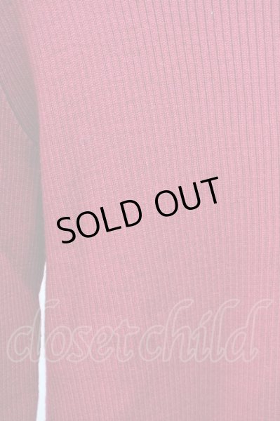 画像4: TORNADO MART / テレコリブタートルネックウールニットソー  ボルドー T-25-01-15-015-TO-to-YM-ZT253 (4)