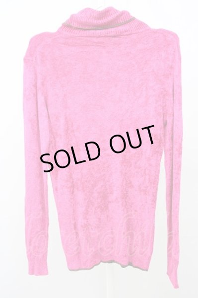 画像2: TORNADO MART / タートルネックパイルニットソー  ピンク T-25-01-15-016-TO-to-YM-ZT253 (2)
