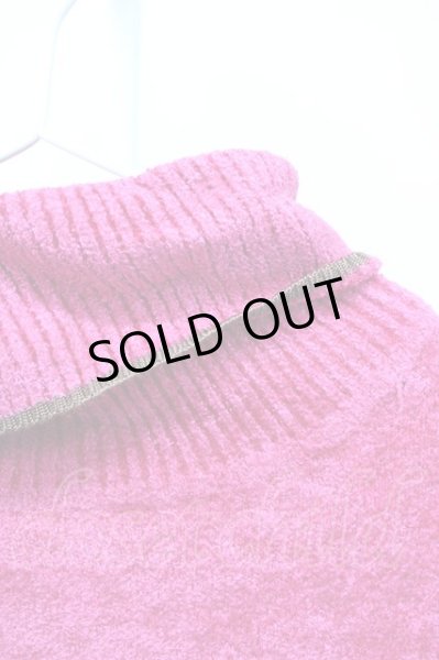 画像3: TORNADO MART / タートルネックパイルニットソー  ピンク T-25-01-15-016-TO-to-YM-ZT253 (3)