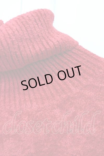 画像3: TORNADO MART / タートルネックパイルニットソー  レッド T-25-01-15-017-TO-to-YM-ZT253 (3)