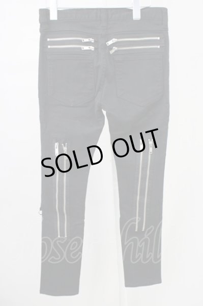 画像2: oonage Devilment(清春)  / ストレッチコットンZIPパンツ 00 ブラック T-25-01-23-021-0-pa-YM-ZT (2)