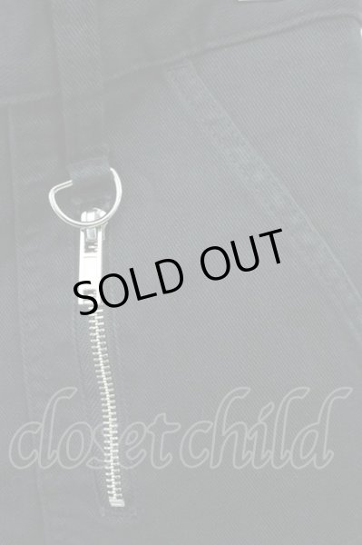 画像3: oonage Devilment(清春)  / ストレッチコットンZIPパンツ 00 ブラック T-25-01-23-021-0-pa-YM-ZT (3)