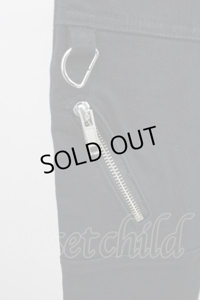 画像6: oonage Devilment(清春)  / ストレッチコットンZIPパンツ 00 ブラック T-25-01-23-021-0-pa-YM-ZT (6)