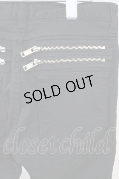 画像7: oonage Devilment(清春)  / ストレッチコットンZIPパンツ 00 ブラック T-25-01-23-021-0-pa-YM-ZT (7)