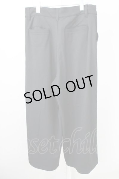 画像2: Moonage Devilment(清春)  / ポリレーヨンプリーツワイドスラックスストレートパンツ 01 ブラック T-25-01-23-023-MO-pa-YM-ZT (2)