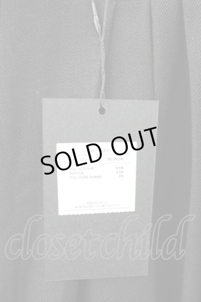 画像5: Moonage Devilment(清春)  / ポリレーヨンプリーツワイドスラックスストレートパンツ 01 ブラック T-25-01-23-023-MO-pa-YM-ZT (5)