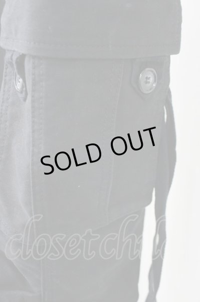 画像5: Moonage Devilment(清春)  / ミリタリーファティーグカーゴパンツ 02 ブラック T-25-01-23-024-MO-pa-YM-ZT188 (5)