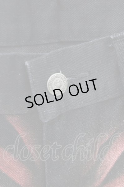 画像3: TORNADO MART / スプレー加工ブーツカットデニムパンツ L ボルドー T-25-01-23-032-TO-pa-YM-ZT (3)