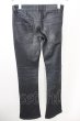 画像2: Zero by TORNADO MART / コーティングシューカットデニムパンツ M ブラック T-25-01-23-033-Ze-pa-YM-ZT (2)