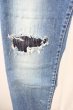 画像6: oonage Devilment(清春)  / RESOUND CLOTHINGコラボ washed repair skinny デニムパンツ 2 インディゴ T-25-01-23-035-0-pa-YM-ZT188 (6)