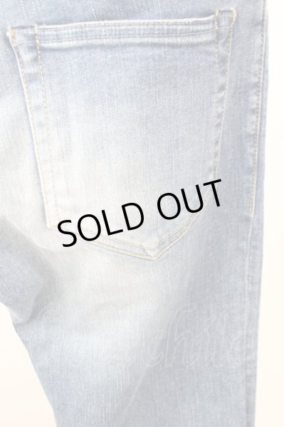 画像8: oonage Devilment(清春)  / RESOUND CLOTHINGコラボ washed repair skinny デニムパンツ 2 インディゴ T-25-01-23-035-0-pa-YM-ZT188 (8)