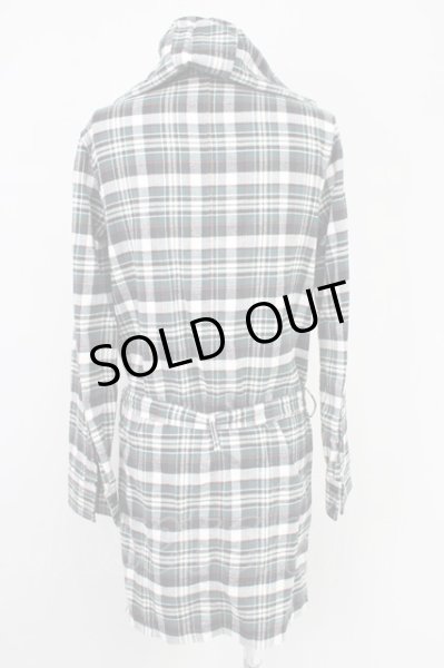 画像2: Moonage Devilment（清春） / フードロングチェックシャツ 46 グリーン T-25-01-23-010-MO-sh-YM-ZT201 (2)