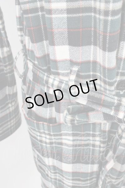 画像5: Moonage Devilment（清春） / フードロングチェックシャツ 46 グリーン T-25-01-23-010-MO-sh-YM-ZT201 (5)