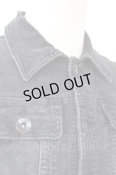 画像6: Roshell / ストレッチコーデュロイGジャン M ブラック T-25-01-23-012-Ro-ja-YM-ZT201 (6)