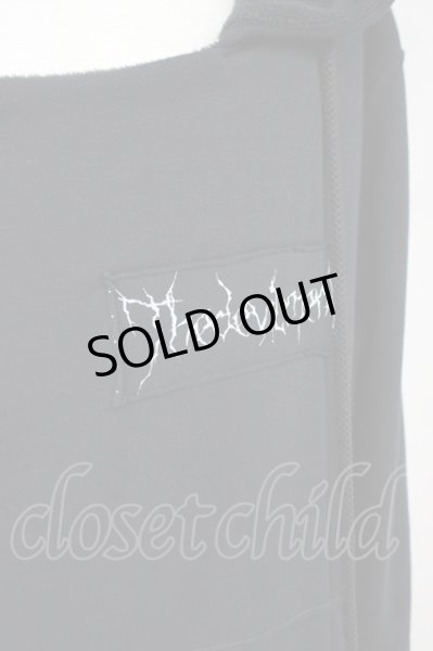 画像5: Moonage Devilment（清春） / xSMACK ENGINEERコラボ　BACK FUR RIDERパーカー M ブラック T-25-01-23-014-MO-to-YM-ZT (5)