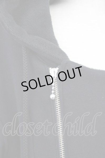 画像6: Moonage Devilment（清春） / xSMACK ENGINEERコラボ　BACK FUR RIDERパーカー M ブラック T-25-01-23-014-MO-to-YM-ZT (6)