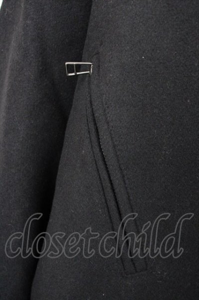 画像6: unrelaxing / オーバーサイズメルトンダブルライダース F ブラック T-25-01-30-012-un-ou-YM-ZT-M104 (6)