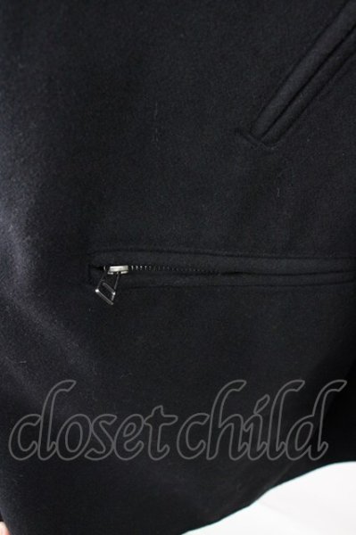 画像8: unrelaxing / オーバーサイズメルトンダブルライダース F ブラック T-25-01-30-012-un-ou-YM-ZT-M104 (8)