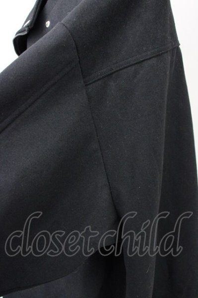 画像9: unrelaxing / オーバーサイズメルトンダブルライダース F ブラック T-25-01-30-012-un-ou-YM-ZT-M104 (9)