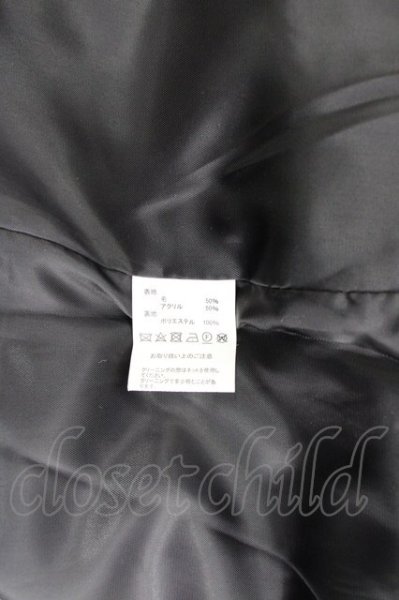 画像10: unrelaxing / オーバーサイズメルトンダブルライダース F ブラック T-25-01-30-012-un-ou-YM-ZT-M104 (10)