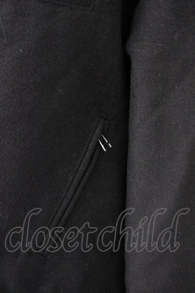 画像6: unrelaxing / オーバーサイズメルトンダブルライダース F ブラック T-25-01-30-013-un-ou-YM-ZT-M104 (6)