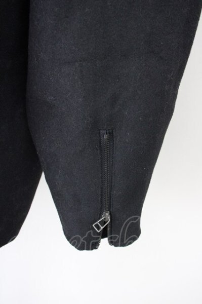 画像7: unrelaxing / オーバーサイズメルトンダブルライダース F ブラック T-25-01-30-013-un-ou-YM-ZT-M104 (7)